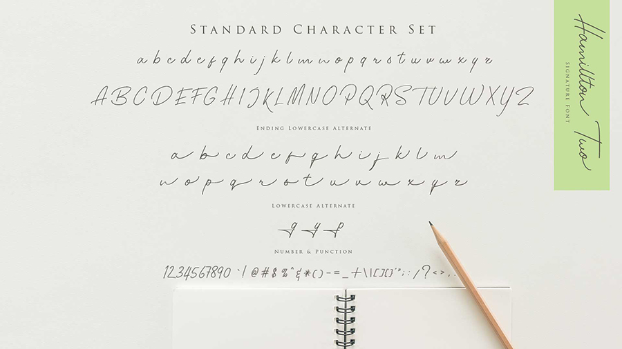 Hamillton Signature Font Demo