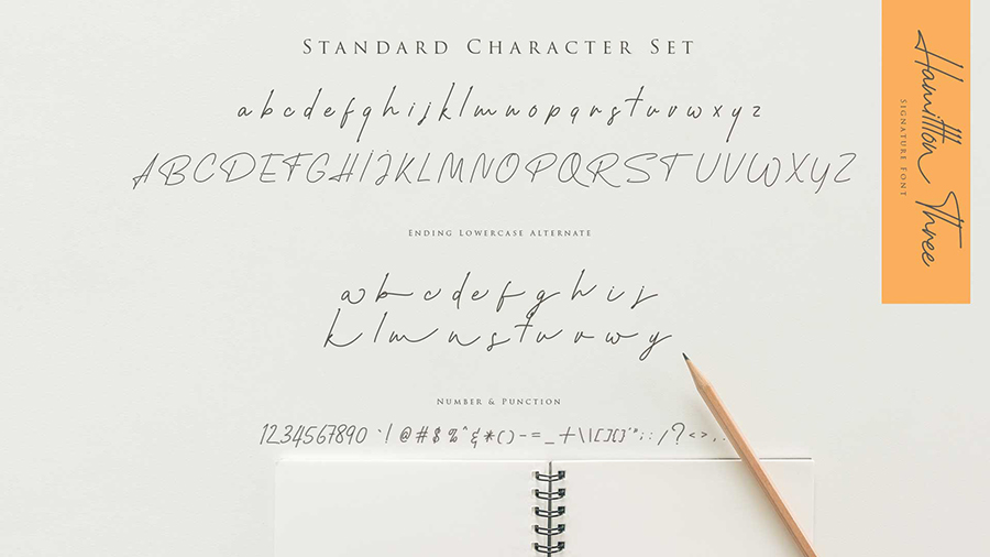 Hamillton Signature Font Demo