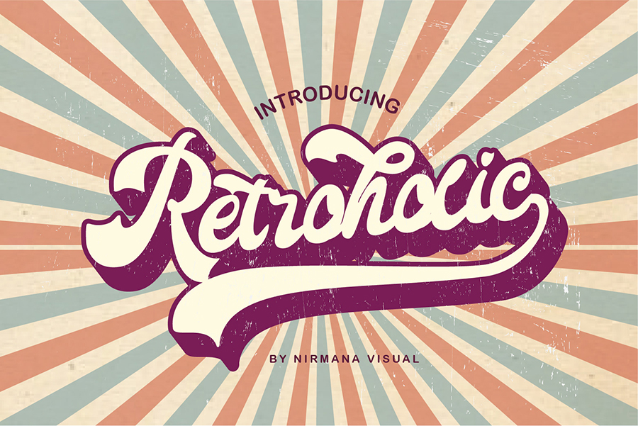 Retroholic Script Font Demo
