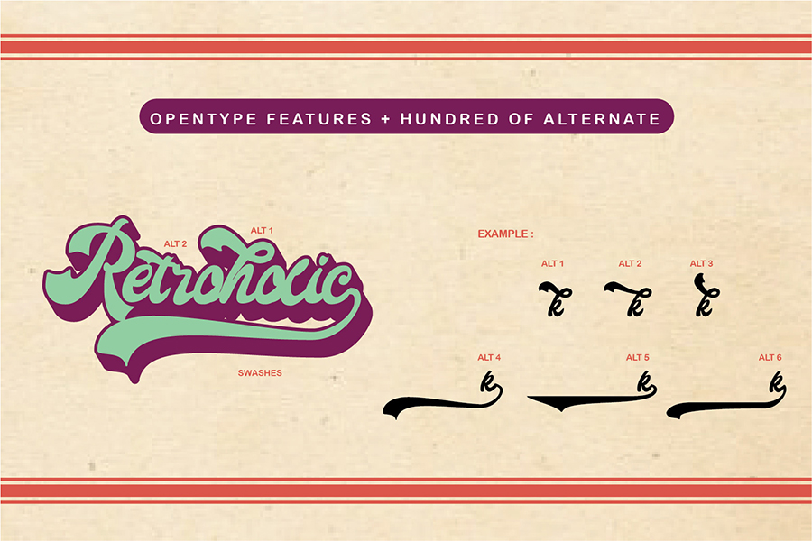 Retroholic Script Font Demo