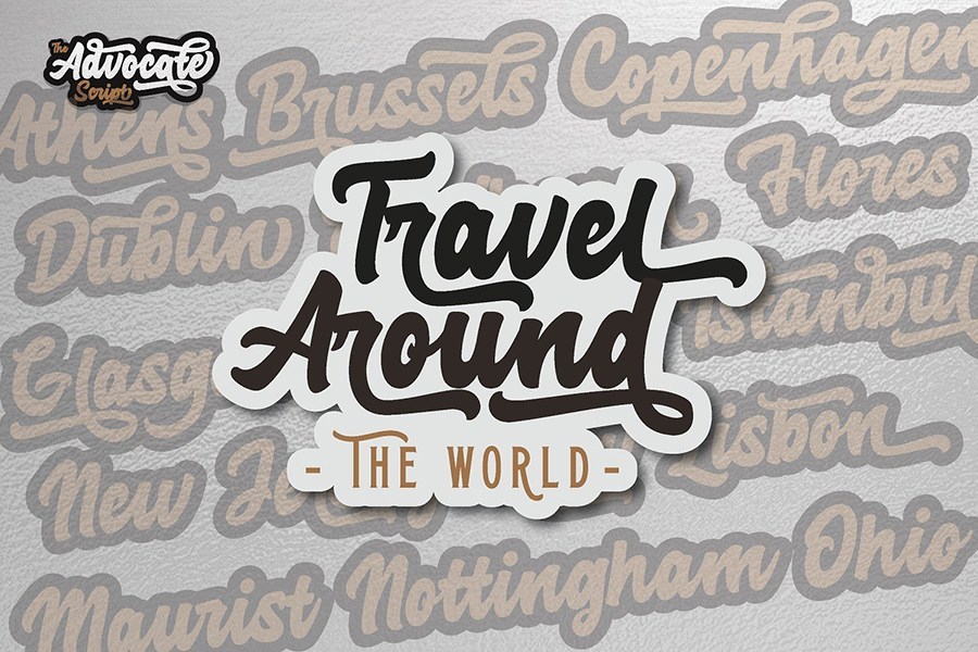 Advocate Script Font Demo