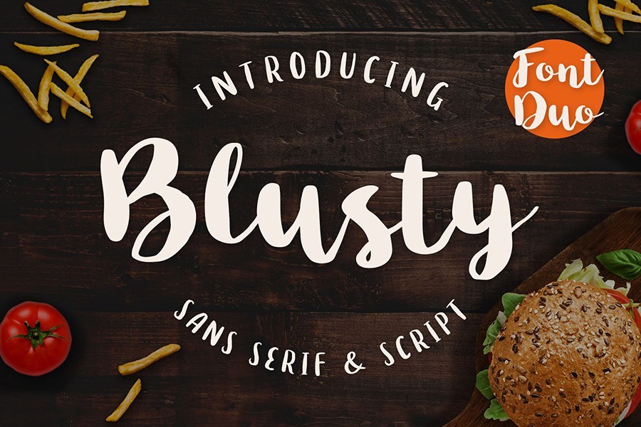 Blusty Script Font Demo