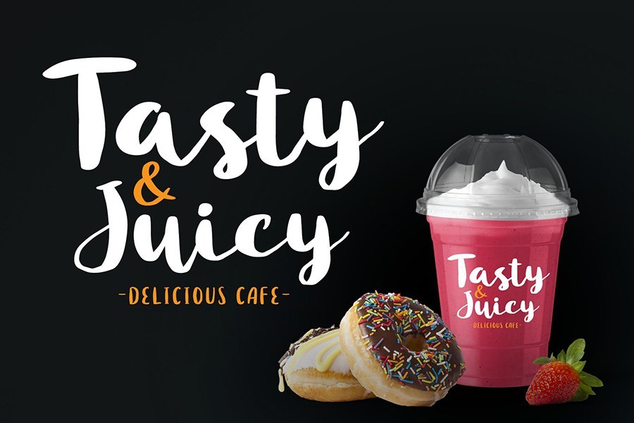 Blusty Script Font Demo