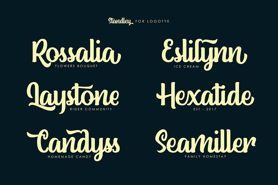 Standley Upright Script Font