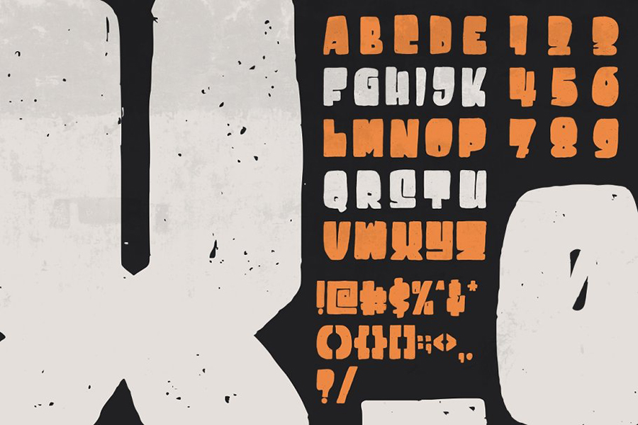 Destone Display Font Demo