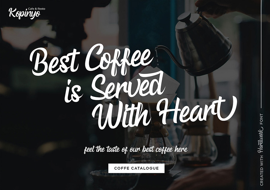 Hardwork Bold Script Font